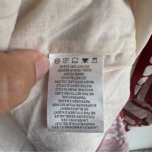 Caroline Constas Sun Goddess Cut Out Maxi Printed linen Dress in Red and… - Picture 9 of 9